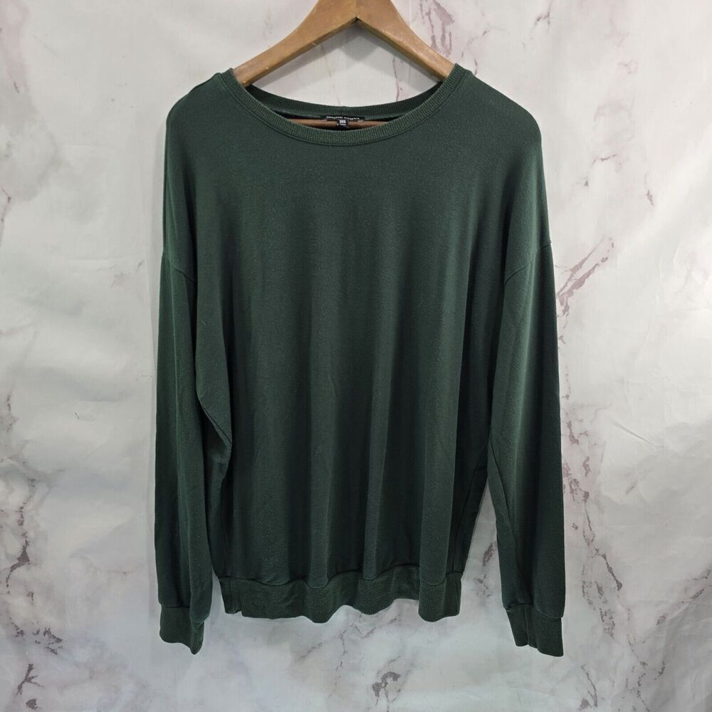 Universal Standard T Shirt Women 3XS Actual Large Green Long Sleeve Dark Forest